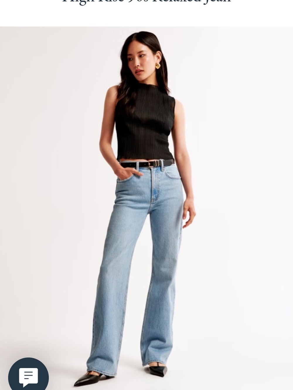 Abercrombie & Fitch 90s High-Rise Relaxed Women’s Jeans  Light Blue Sz 27/4R